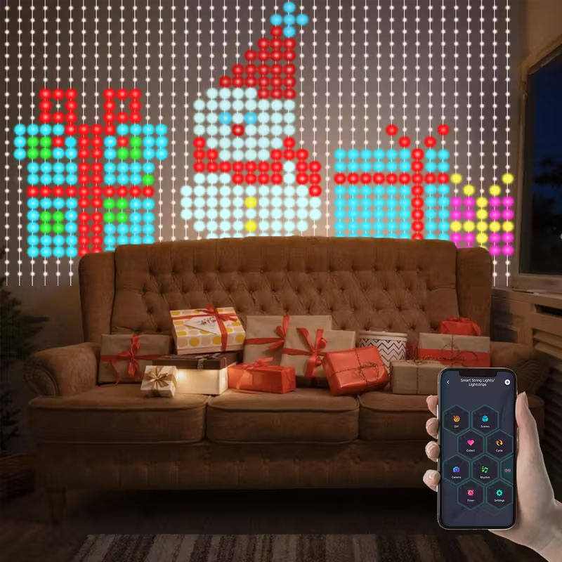 Rideau lumineux intelligent à  - Home Decor Free App avis et prix