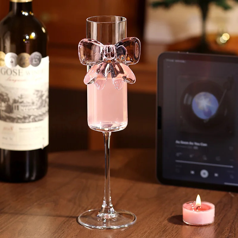 Verres à vin Y2K avec nœud de  - Home Decor Y2K avis et prix