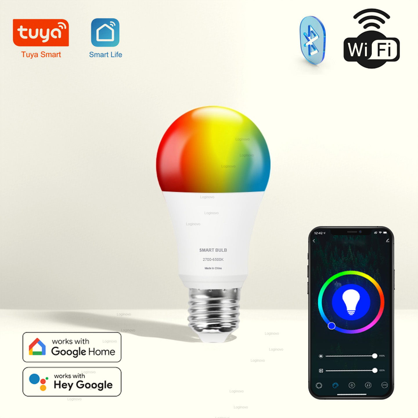 Tuya – ampoule LED Bluetooth/W - Home Decor Free App avis et prix