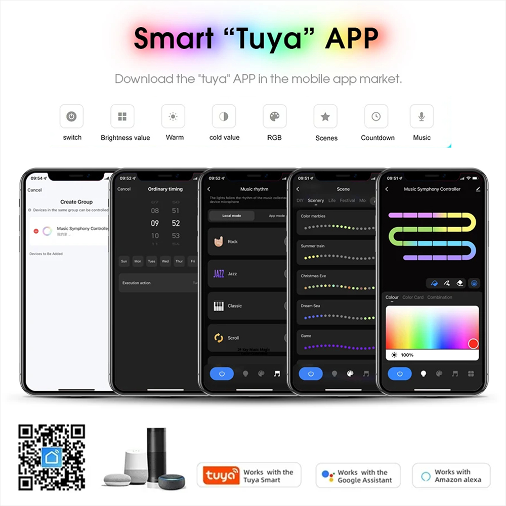 Bande LED intelligente Tuya Wi - Home Decor Free App avis et prix