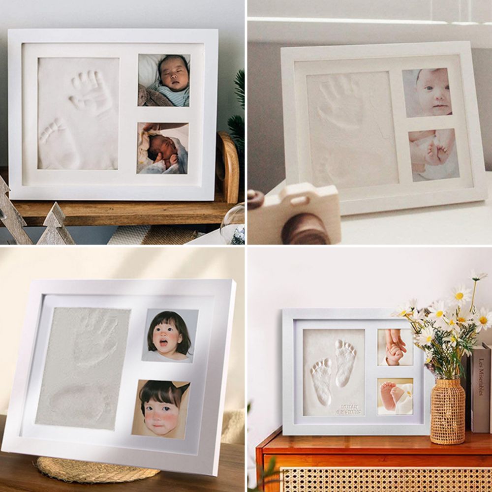Kit d'empreintes de mains et d - Bamboo Photo Frame avis et prix